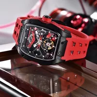 PAGANI DESIGN Montre Automatique Homme de Luxe Haut de Gamme Nouvelle, Mouvement Transparent Alien Squelette, Verre Saphir YS018