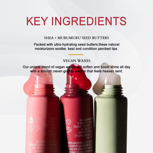 <span class=keywords><strong>Baume</strong></span> à lèvres brillant naturel OEM d'usine, logo personnalisé, hydratant, végétalien, teinté aux peptides, marque privée - Product Image 6