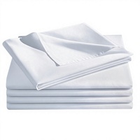 Ensemble de draps pour maison de retraite - 100% coton, 3 pièces, drap plat et drap-housse d'hôpital, coutures antibactériennes, ignifuge