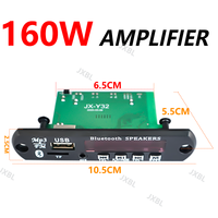 Décodeur MP3/WMA/WAV 5.0 avec amplificateur 160W et écran (2-4 pouces), autoradio FM, enregistrement sur carte USB/TF et lecteur de musique 8-24V