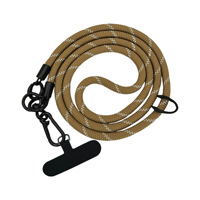Lanière de téléphone réglable avec languette nylon joli téléphone portable bandoulière jacquard longue lanière téléphone lanière collier sangle