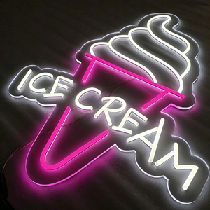 Custom <b>LED</b> Neon Sign UV Printed Design Flexible Rope Light Handmade Glass <b>Tube</b> Neon Sign - Product Image 1