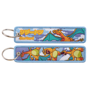 100 estilo Stock Pokemoned Anime bordado clave etiqueta Jet bordado tela tejido cordón llavero para llavero de moda - Product Image 6