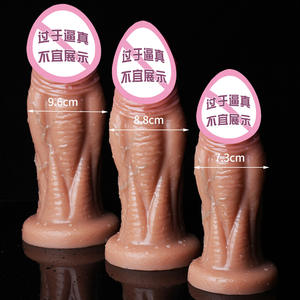 Vibrator silikon cair Ayam Jago, Dildo raksasa untuk masturbasi wanita lebih aman - Product Image 3