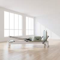 Lit de formation classique professionnel pour le Pilates, reformer en aluminium, équipement de Pilates pour studio de yoga