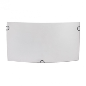 โคมไฟติดผนังทรงสี่เหลี่ยมผืนผ้า สีขาว ขนาด 25x12.5x7 ซม. พร้อมขั้วหลอดไฟ E27 เหมาะสำหรับให้แสงสว่างและตกแต่งภายใน - Product Image 1