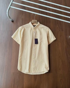 Chemise à manches courtes Ralph Lauren classique vintage décontractée de style designer de luxe, respirante, 100% coton, pour hommes - Product Image 5