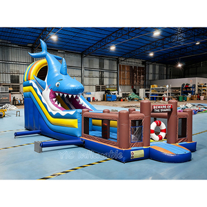 <span class=keywords><strong>Castillo</strong></span> Inflable Gigante con Temática Oceánica para Alquiler en Eventos, Duradero - Product Image 1