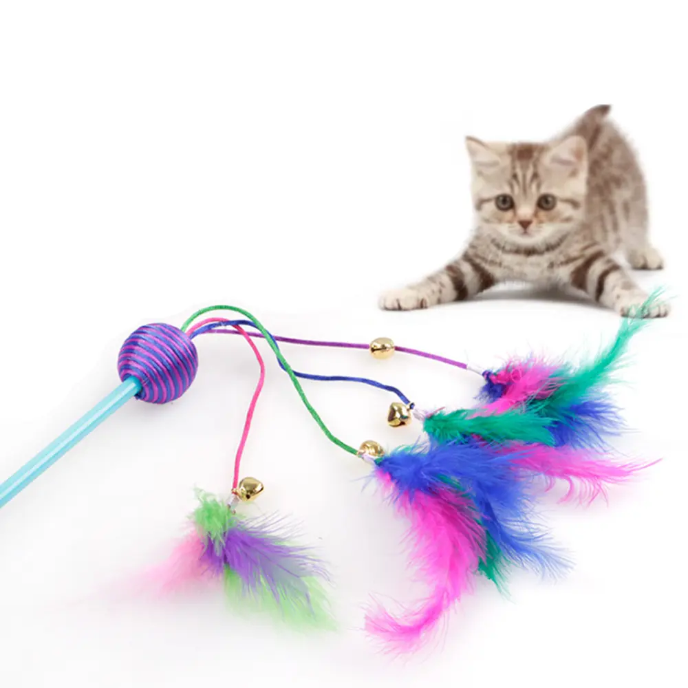 Đến vật nuôi đồ chơi lông mèo trêu ghẹo tương tác mèo chơi đồ chơi tương tác nhựa giá thuận lợi mới cực vật nuôi màu hồng khách hàng