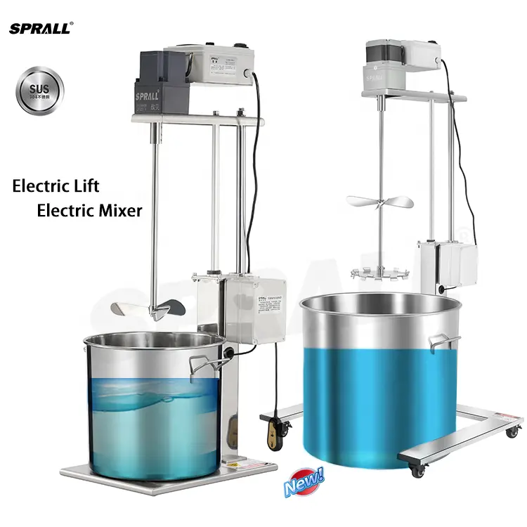 SPRALL-Mezclador agitador eléctrico eficiente, pegamento químico, jabón líquido y champú, mezcla homogénea de pintura