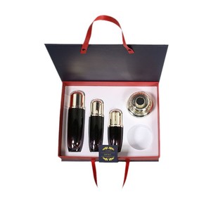 High End Cosmetic Gift <b>Box</b> Set Serum Moisturizer Packaging Paper <b>Box</b> <b>Book</b> Shape Gold Stamped Flip Top Paperboard <b>Box</b> - Product Image 5