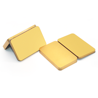 Nouvelles idées de produits 2024 Récipient en métal noir Flip Lid Beauty Press on Nails Storage Packaging Charnière Tin Box