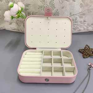 Caja de Almacenamiento de Joyas Larga de PU Personalizada con Divisores para Anillos y Collares, Organizador a Prueba de Polvo, Regalo - Product Image 2