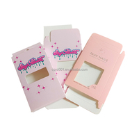 Caja de Papel Plateada Personalizada con Logotipo Impreso ZJ-054, Caja de Papel para Empaque de Pestañas y Uñas