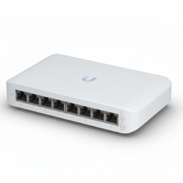 USW-LITE-8-POE UniFi 8 Port Gigabit Switch 4 Port PoE+ 52W Fanless Managed Switch