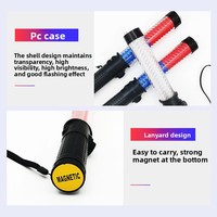 Bâton de signalisation LED réfléchissant multifonction à piles, bâton lumineux de concert, bâton de circulation 29CM, vente en gros d'usine
