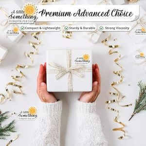 Autocollants ronds adhésifs imperméables pour étiquettes professionnelles, emballages artisanaux et cartes de remerciement pour anniversaires/mariages - Design mignon en papier - Product Image 5