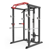 Support de Squat Multifonctionnel en Acier Robuste Style Cage – Équipement de Gymnastique Écologique pour la Maison – Entraînement de Force et Musculation