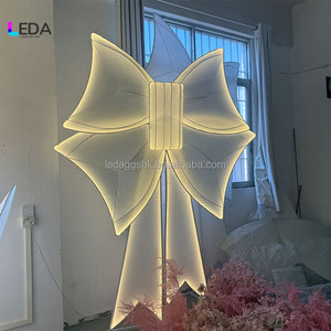 Lumière LED géante élégante en forme de nœud, très vendue, pour la décoration de scène de mariage, d'événements, de fêtes d'anniversaire - Product Image 1