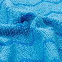 Esun Kation Serviettes en microfibre 300gsm détachables non pelucheuses pour le nettoyage de la cuisine, le séchage de la vaisselle et du verre, lavage de voiture, techniques tricotées carrées