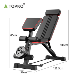 TOPKO panca pesi regolabile Utility panche da allenamento per l'esercizio di attrezzature per allenamento della forza Fitness portatile a casa <span class=keywords><strong>palestra</strong></span> - Product Image 2