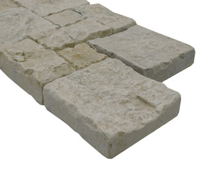 แผ่นหินธรรมชาติหินปูนสีเหลืองหินปูนหิ้งตกแต่งผนังวิลล่า - Product Image 2