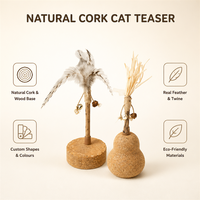 Jouet à mâcher pour chat en chêne naturel USMILEPET, jouet à mâcher pour chat, respectueux de l'environnement, adapté aux animaux domestiques, pour le jeu des chatons en intérieur