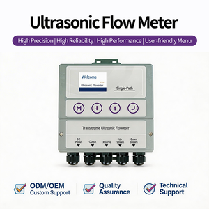 Corrosiebestendige OEM ultrasone <span class=keywords><strong>flowmeter</strong></span> voor water en olie, -40°C tot 80°C werktemperatuur, IP54 behuizing, klembevestiging, traceerbellen - Product Image 1