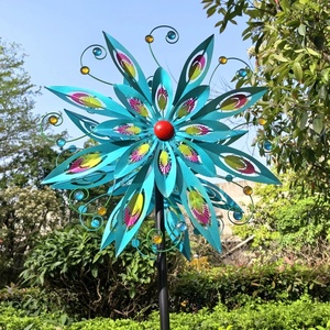 Adornos Metálicos para <span class=keywords><strong>Jardín</strong></span>, Resistentes al Agua, Estilo Art Deco, Escultura <span class=keywords><strong>de</strong></span> Viento Giratoria <span class=keywords><strong>de</strong></span> 360 Grados, Molino <span class=keywords><strong>de</strong></span> Viento para Patio y <span class=keywords><strong>Jardín</strong></span> - Product Image 4