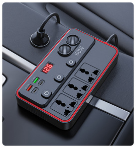 Chargeur de voiture 12V/24V 220V, convertisseur universel multifonction, charge rapide, double prise USB, allume-cigare pour voitures - Product Image 6