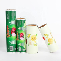 Film en rouleau métallisé laminé de qualité alimentaire imprimé sur mesure pour emballage alimentaire en plastique pour biscuits et chips de pommes de terre