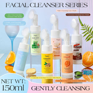 TWG RTS Limpiador de cúrcuma Limpieza profunda Anti Acné Hidratante Limpiador <span class=keywords><strong>facial</strong></span> de cúrcuma con cepillo Blanqueamiento Lavado <span class=keywords><strong>facial</strong></span> de cúrcuma - Product Image 2