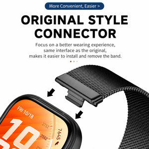 Bracelet de montre en maille milanaise magnétique premium pour <span class=keywords><strong>Huawei</strong></span> Fit 5 Pro Fit 4 Fit 3, bracelet en acier inoxydable à tissage uni - Product Image 2