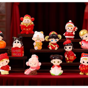 卸売樹脂製ファッション漫画ミニ中国旧正月馬3D女の子男の子遊びフィギュア装飾クリエイティブ子供のおもちゃ - Product Image 1