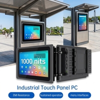 PC Industrial Todo en Uno de 15.6 Pulgadas, Legible Bajo la Luz Solar, 1000 Nits, Sin Ventilador, Pantalla Táctil Resistente para Exteriores, Kiosco de Autoservicio Personalizado