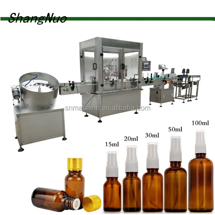 SHANGNUOミニ化粧品充填キャッピングマシン製造香水フィラーミスト噴霧器瓶詰めライン