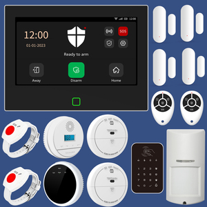 Sistema de Alarma Inteligente para el Hogar Tuya, Seguridad Antirrobo, Alarma Inalámbrica <span class=keywords><strong>GSM</strong></span> WiFi de 433MHz, Control por Aplicación Smart Life - Product Image 1