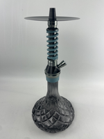 Chicha en alliage d'aluminium givré de haute qualité, de type droit, avec boîte, saveur pakistanaise