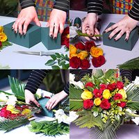 Bloque de espuma floral personalizado, plástico sellado, ladrillo de espuma para flores frescas de rápida absorción, para arreglos florales en bodas y festivales de primavera.