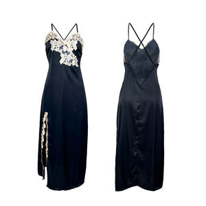 Lencería Sexy con Espalda Descubierta en Forma de V para Mujer, Camisón de Satén con Tirantes para Mujer - Product Image 6