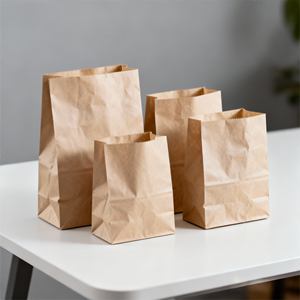 Bolsa de Papel Kraft Biodegradable y Ecológica para Sándwiches, Sushi, Ensaladas y Comida para Llevar, Resistente a la Grasa, Impresión Personalizada en 8 Colores - Product Image 1