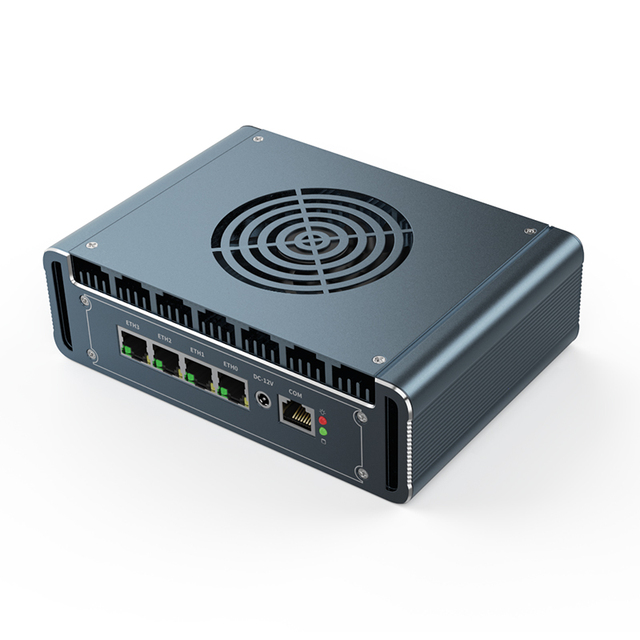 Wholesale Industrial Mini Computer J6412/J5005/6305 4x 2.5G LAN Soft Router Firewall Appliance PfSense Proxmox Barebone Mini PC
