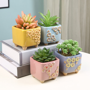 <span class=keywords><strong>Pot</strong></span> <span class=keywords><strong>de</strong></span> fleurs carré en céramique simple, frais et créatif, <span class=keywords><strong>pot</strong></span> <span class=keywords><strong>de</strong></span> plantes succulentes carré <span class=keywords><strong>avec</strong></span> trous, <span class=keywords><strong>pot</strong></span> <span class=keywords><strong>de</strong></span> plantes sur <span class=keywords><strong>pied</strong></span> - Product Image 2