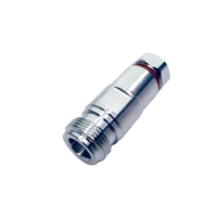 Conector N Hembra Abrazadera Recto Para Cable 1/4