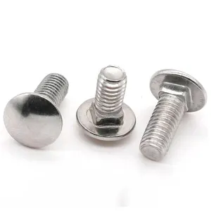 High quality low price ss304 DIN603 round head square neck carriage bolt