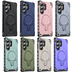 Funda Magnética de Lujo Resistente a Impactos para iPhone 17 Pro Max 16 15, Funda Protectora para Samsung S25 Edge S25 S24 S23 Ultra - Product Image 1