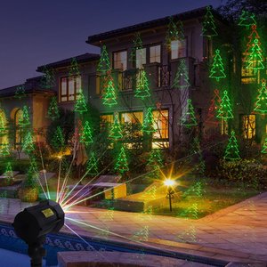 Fantastique Feux d'artifice laser d'extérieur à 8 motifs avec mouvement rouge, bleu, vert pour les lumières de fête, les lumières de Noël - Product Image 1