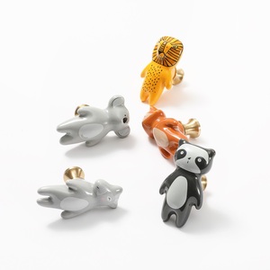 Tirador de Mueble de Cerámica Anticolisión para Habitación Infantil, Diseño de Animales, Panda, León, Koala, Perilla para Armario de Dormitorio Infantil - Product Image 4