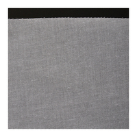 Chemise d'entoilage de col thermocollant en coton noir blanc écologique
