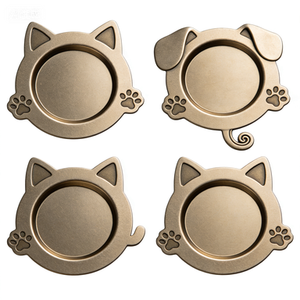 Posavasos Metálico de Ajuste Estable, Mecanizado por CNC - Tapete Personalizado con Huella de Gato para Vasos y Tazas de Bar - Product Image 3